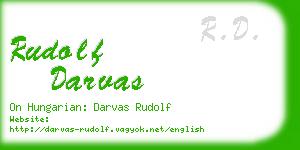 rudolf darvas business card